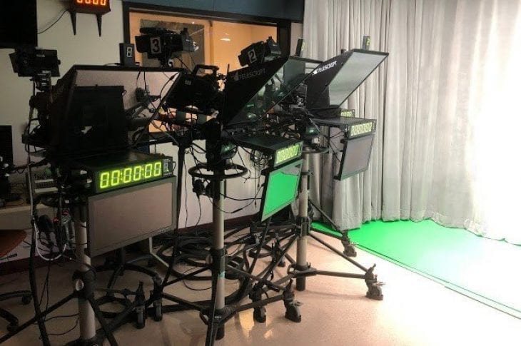 Professional TV studio