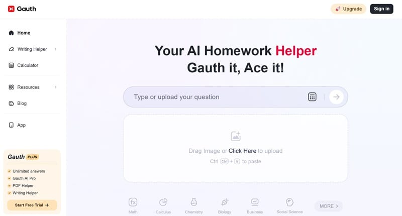AI tools - Gauthmath